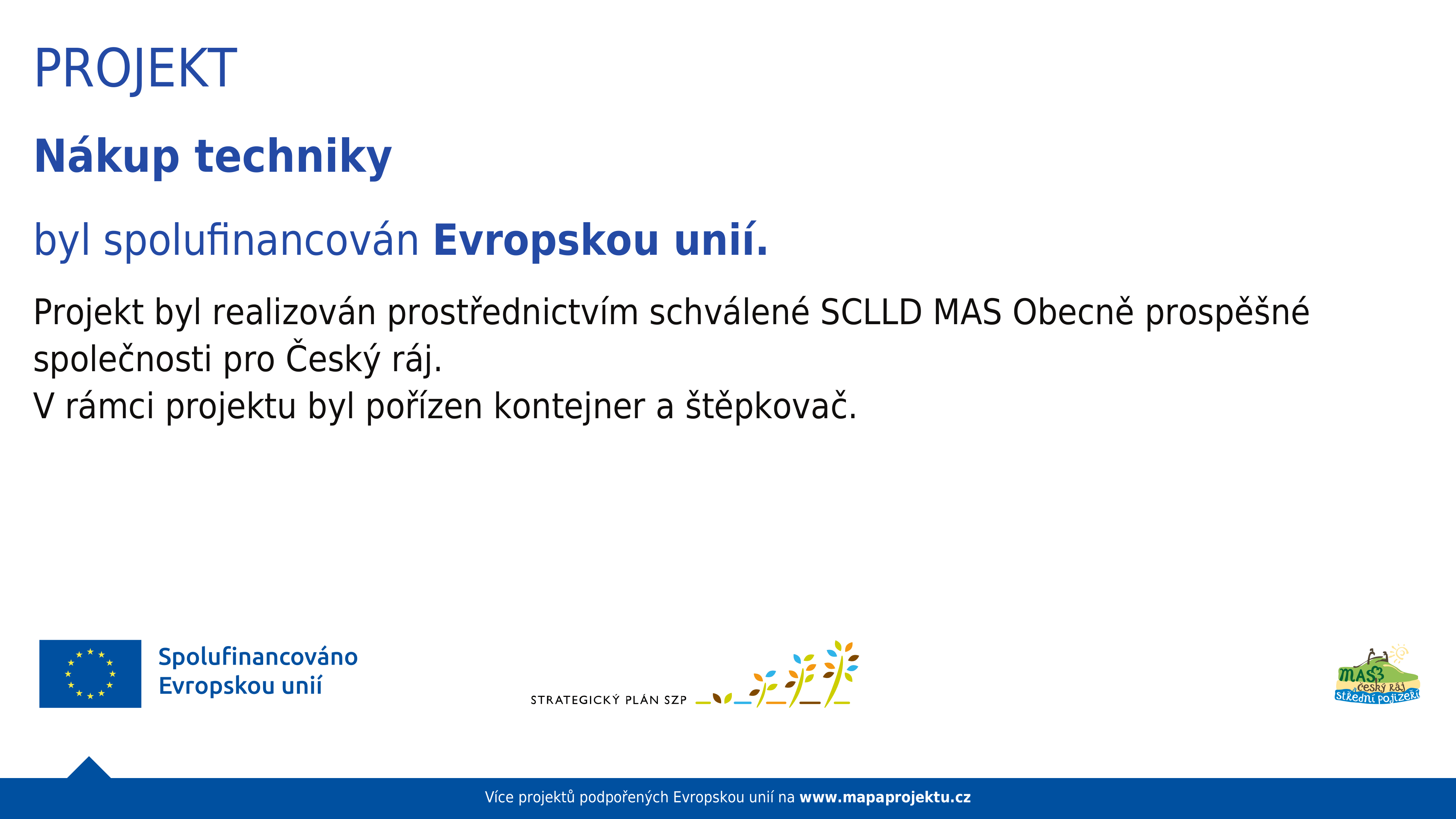 Plakát publicity - Nákup štěpkovače